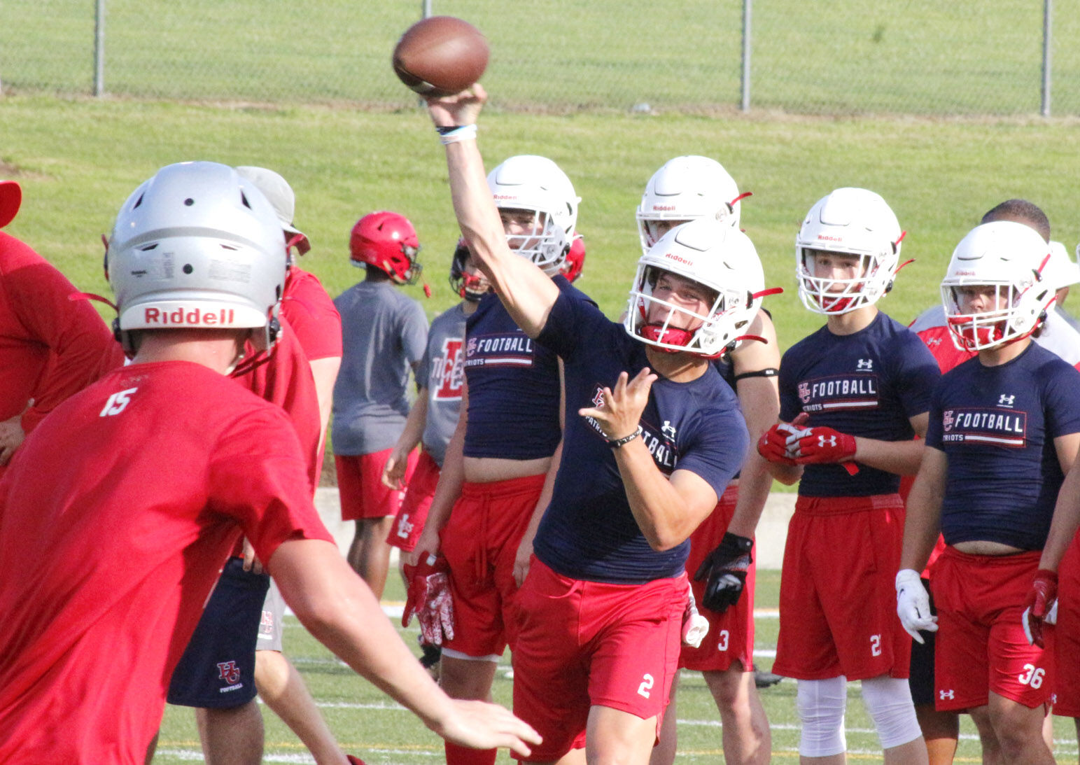 Damron heaves one deep